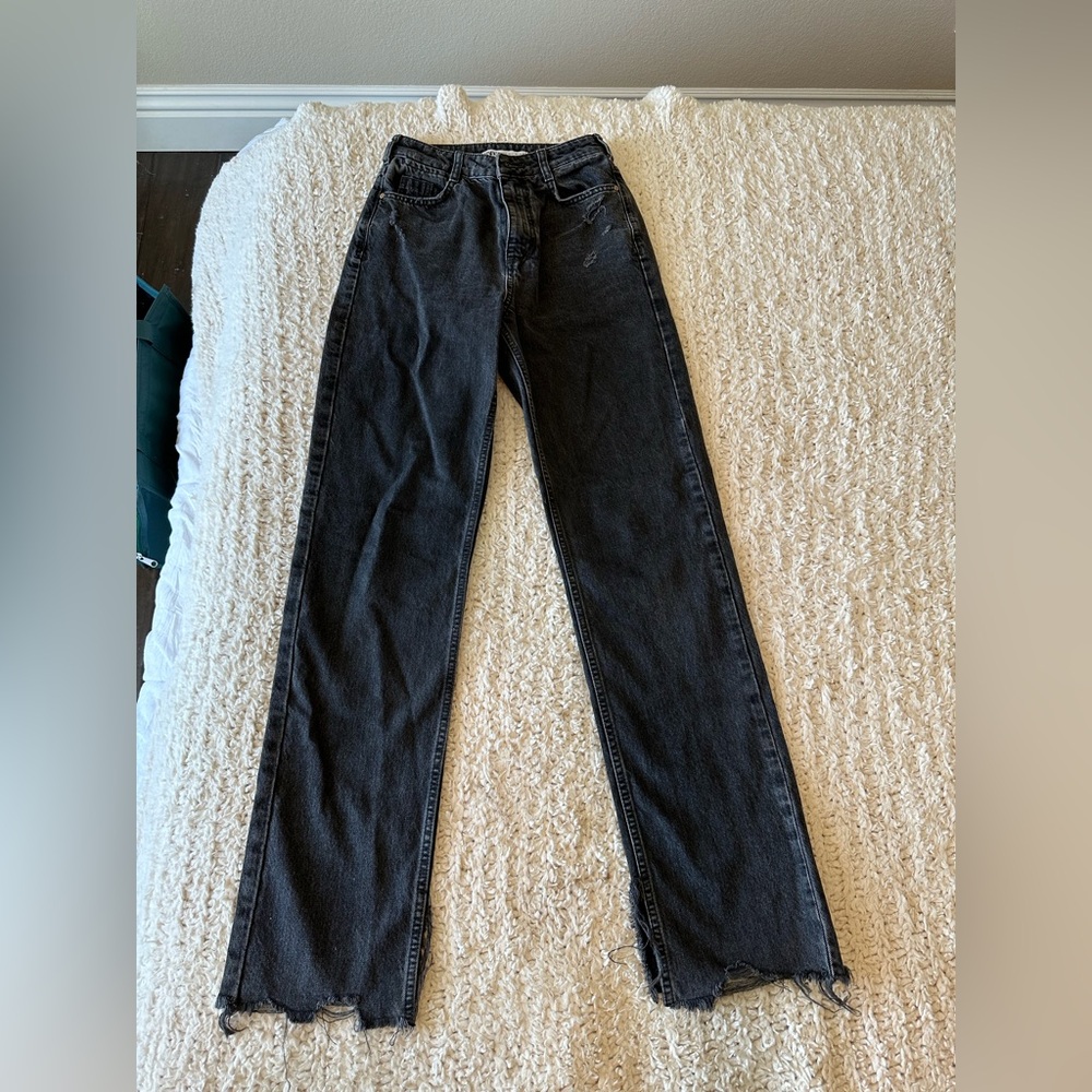 Zara Black High Waisted Jean